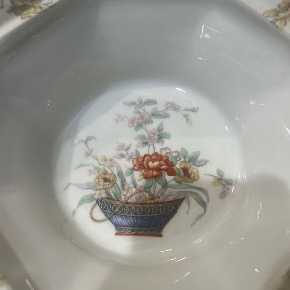 Antique Theodore Haviland Coromandel Limoges Octagon Covered Lid Vegetable Bowl - Picture 10 of 16